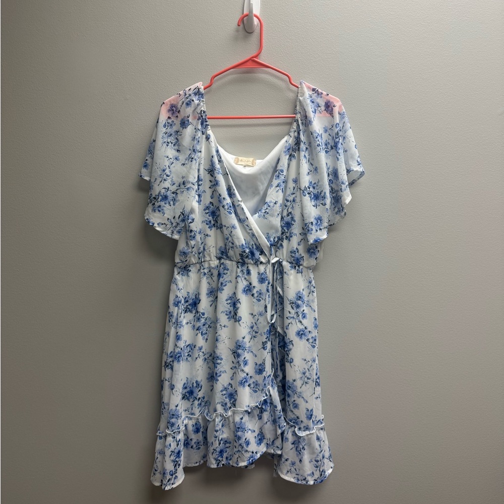 Altar'd State Blue and White Dress